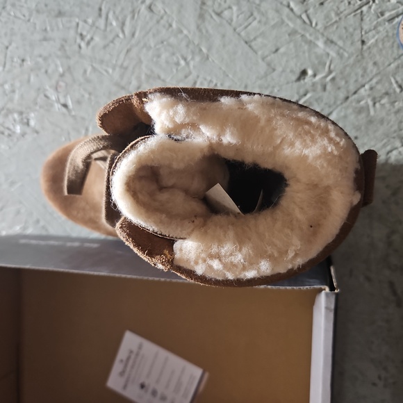 Bearpaw boots phoebe wool fleece lined in and out hickory brown brand new - Picture 6 of 6